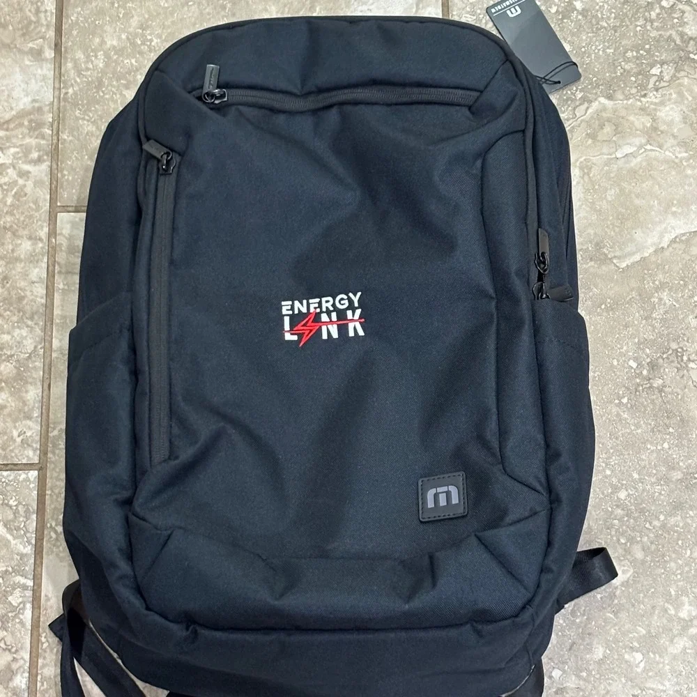 TravisMathew  Backpack Black Mens Travel Laptop Bag New
